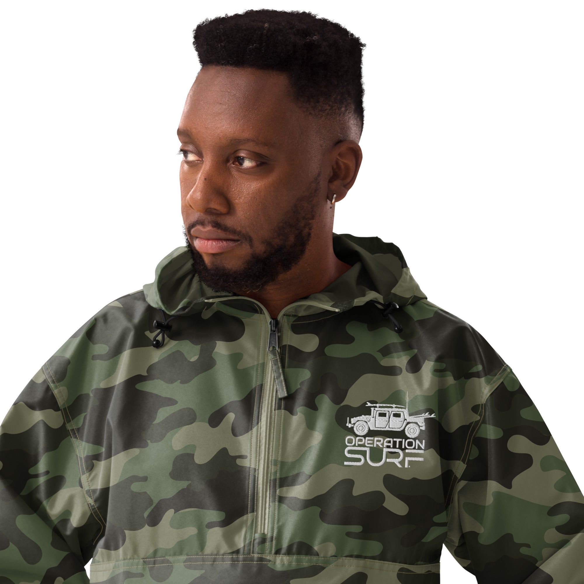 Embroidered Champion Packable Jacket | Operation Surf